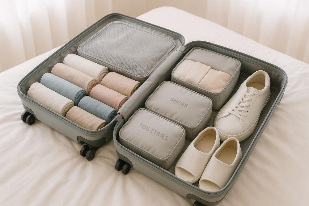 Roll Clothes, Use Packing Cubes, and Fill Empty Spaces — How to Pack a Suitcase Efficiently